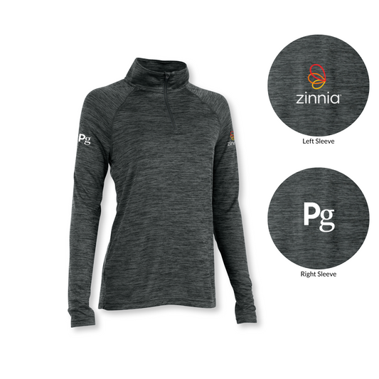 Performance Pullover 1/4 Zip (Womens) | Zinnia & Pg Branded